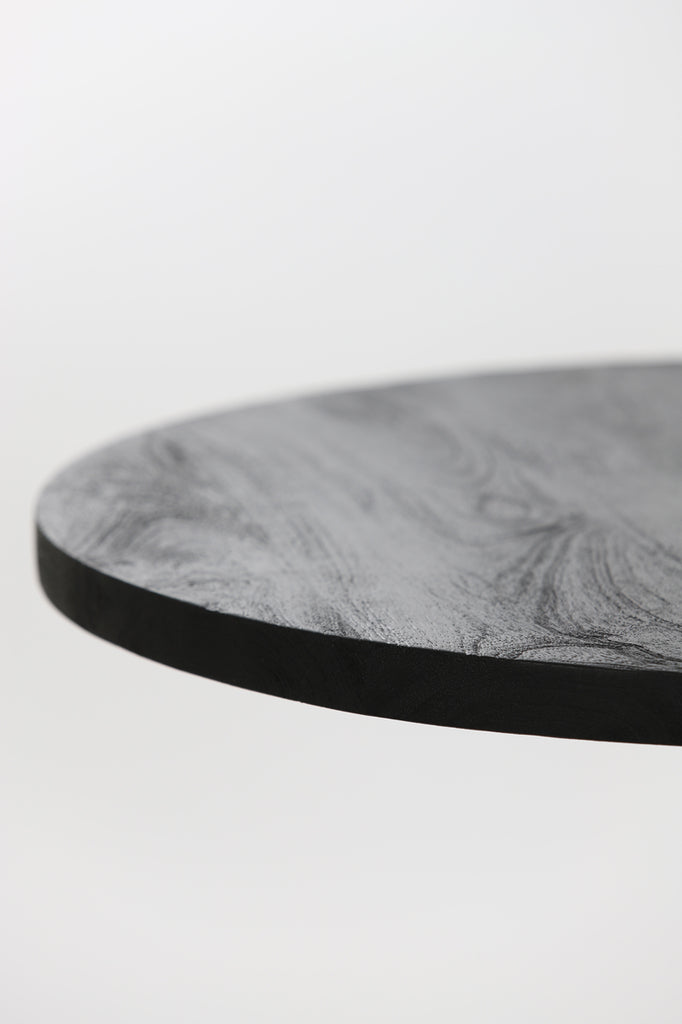 Side table 60x36 cm BICABA wood black