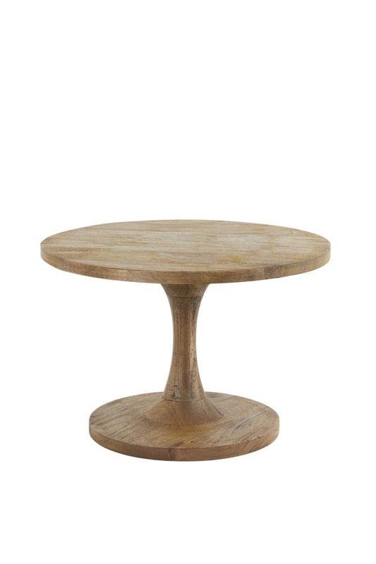 Side table 60x36 cm BICABA wood matt dark brown