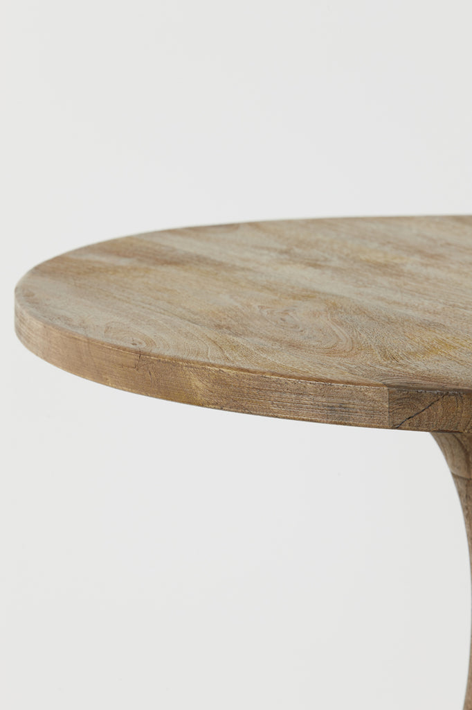 Side table 60x36 cm BICABA wood matt dark brown