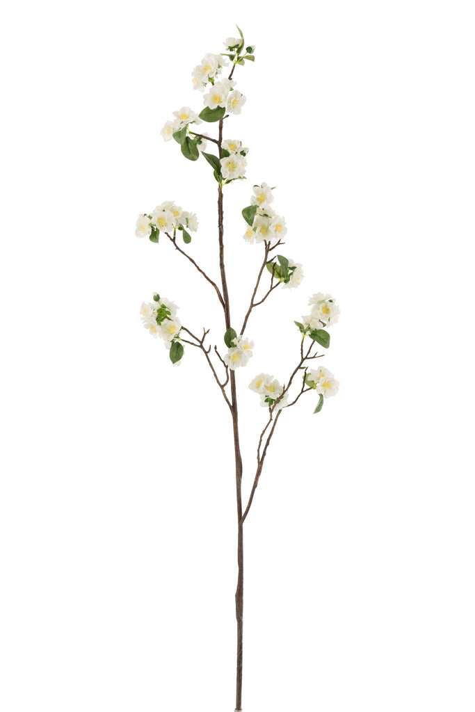Blossom Branch Plastic White/Brown Large