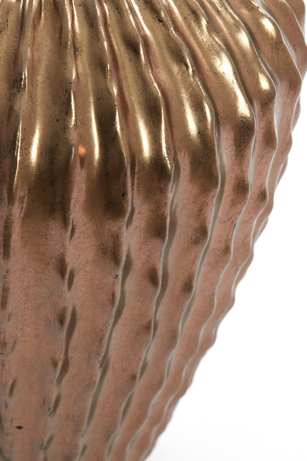 Vase deco 29x37 cm CACTI antique bronze