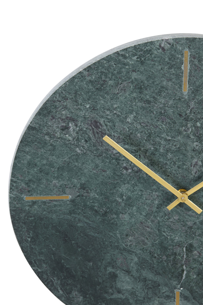 Clock 43x2 cm DALUCA green marble