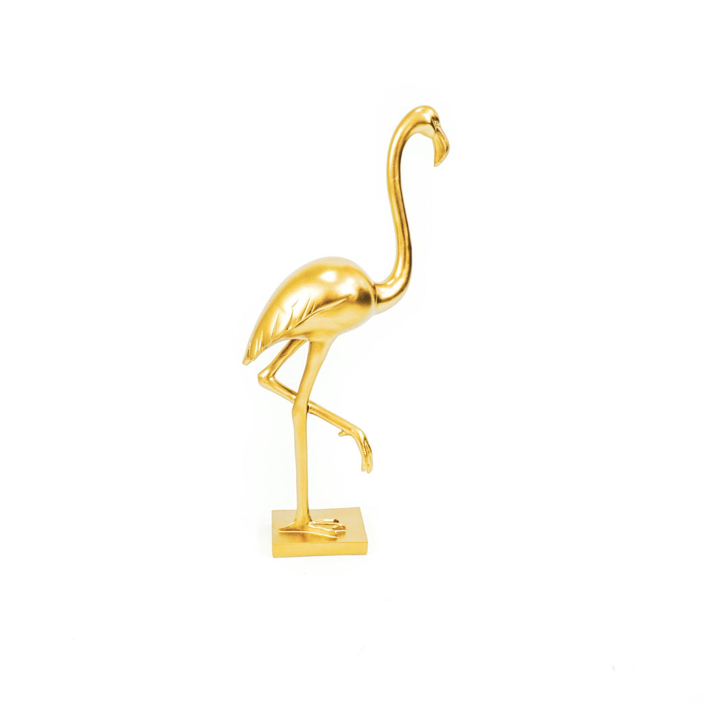 HV Flamingo- Gold- 16.5x10x39 cm