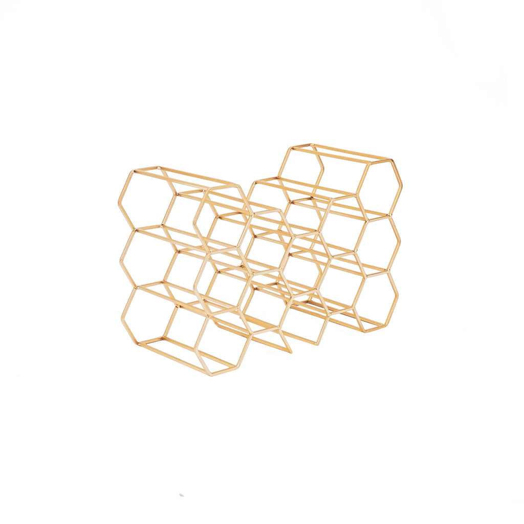 HV Wine Rack Gold- 44,5x15,5x29cm