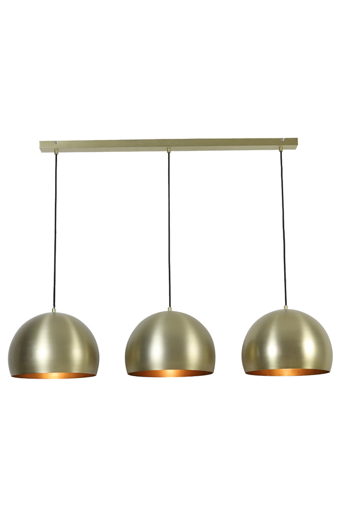 Hanging lamp 3L 120x33x25 cm JAICEY matt gold