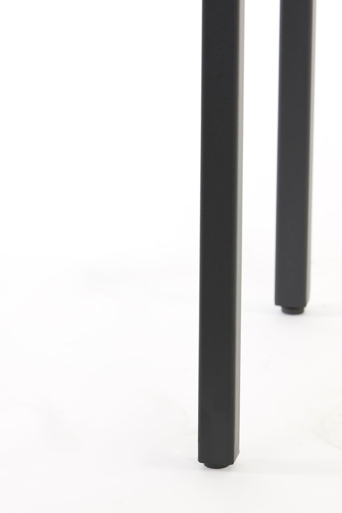 Pillar S/2 28x28x80+37x37x100 cm KENDRA matt black