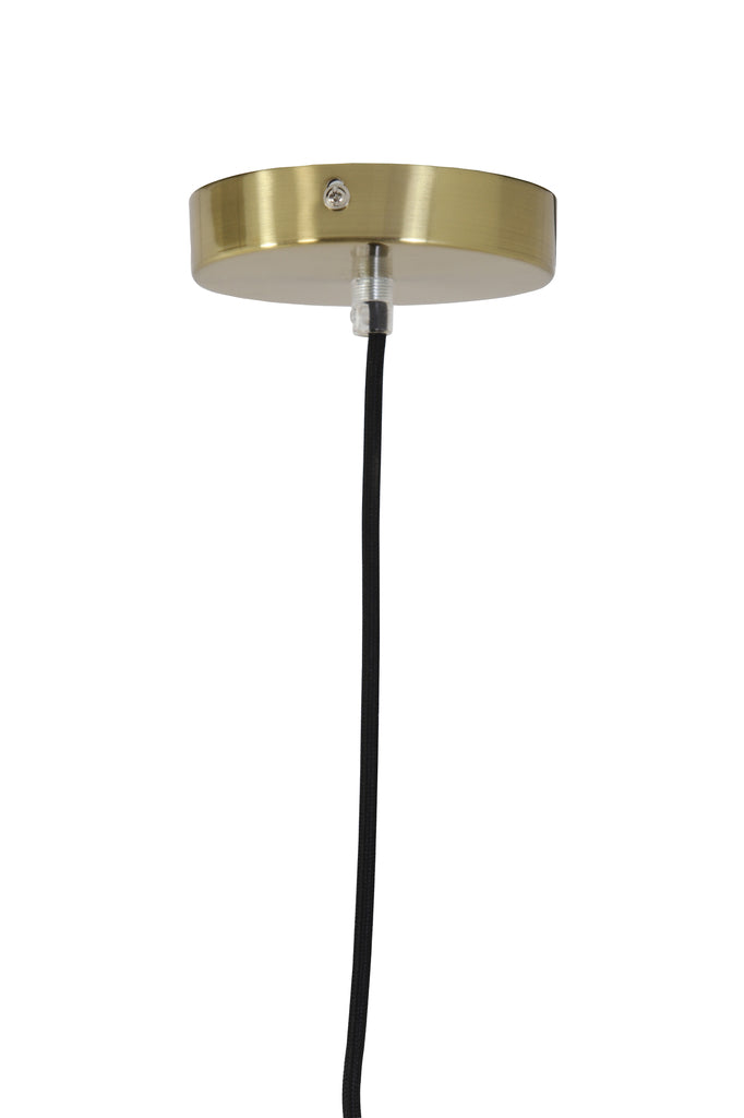 Hanging lamp 30 cm MAGDALA glass light grey+gold