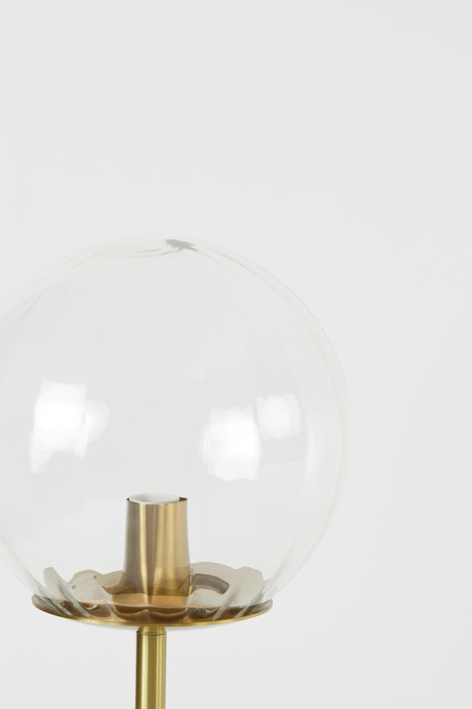 Table lamp 20x43 cm MAGDALA glass clear+gold