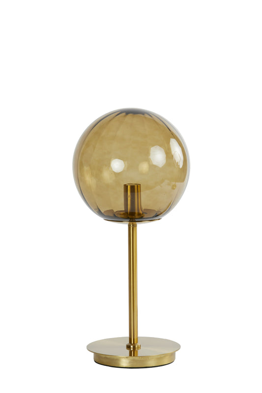 Table lamp 20x43 cm MAGDALA glass brown+gold