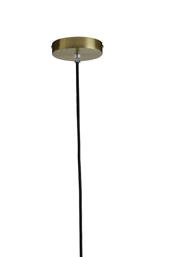 Hanging lamp 40 cm MAGDALA glass brown+gold
