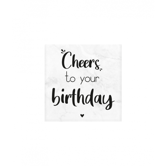 Marmeren onderzetters - Birthday