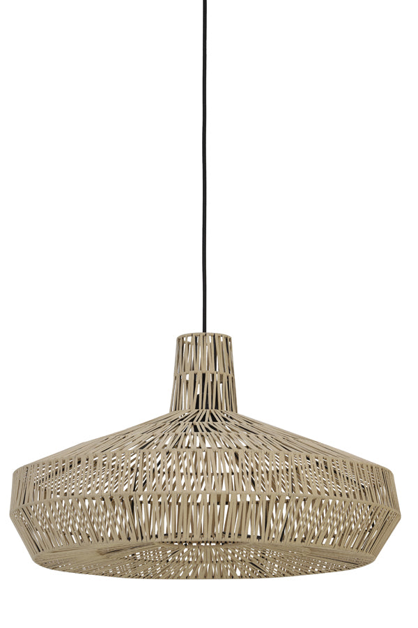 Hanging lamp 59x35 cm MASEY suede natural