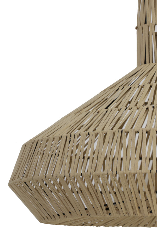 Hanging lamp 59x35 cm MASEY suede natural