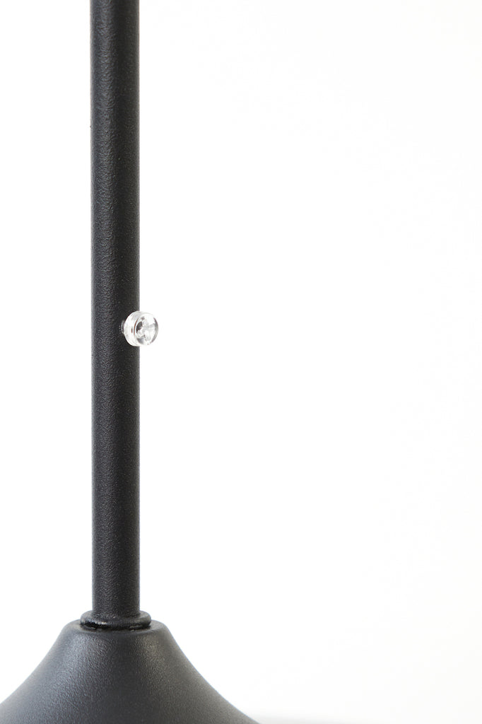 Hanging lamp 40x34 cm MAYSON smoked glass+matt black