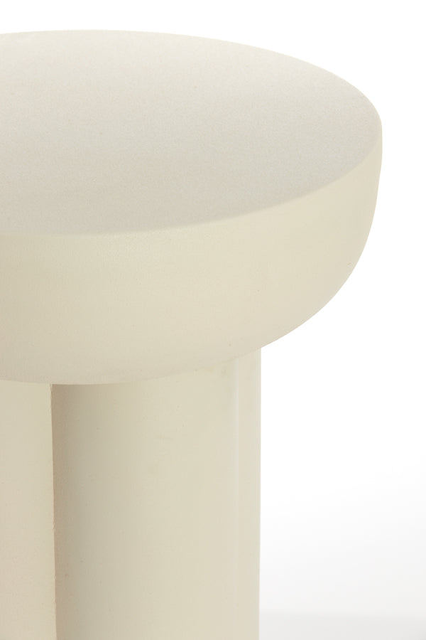 Side table 46x50 cm MIKOLA matt cream