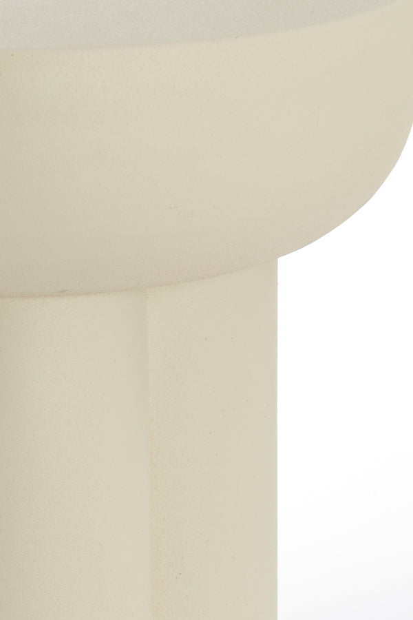 Side table 46x50 cm MIKOLA matt cream