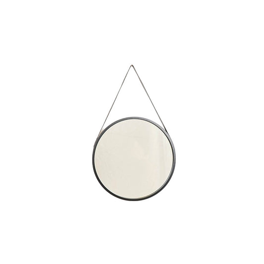 Mirror - Round - Metal - Black - 50x2,5x50cm