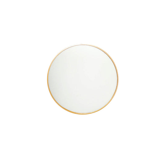 Mirror - Round - Metal - Gold - 60x2,5x60cm
