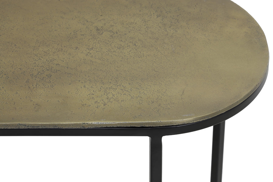 Side table S/2 max 53x26x53 cm BOCOV antique bronze-black