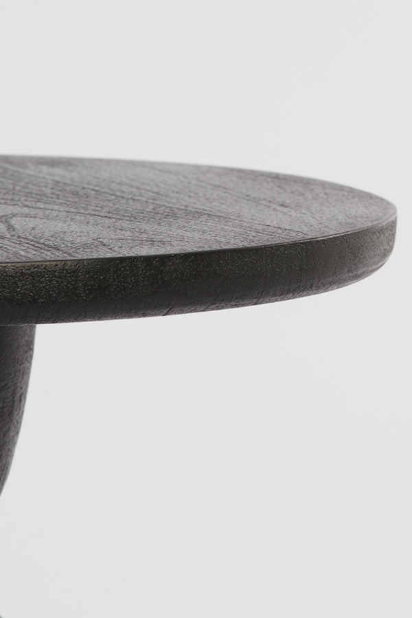 Side table 40x50 cm TORIR mango wood matt black